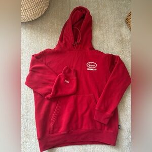 Vans red hoodie